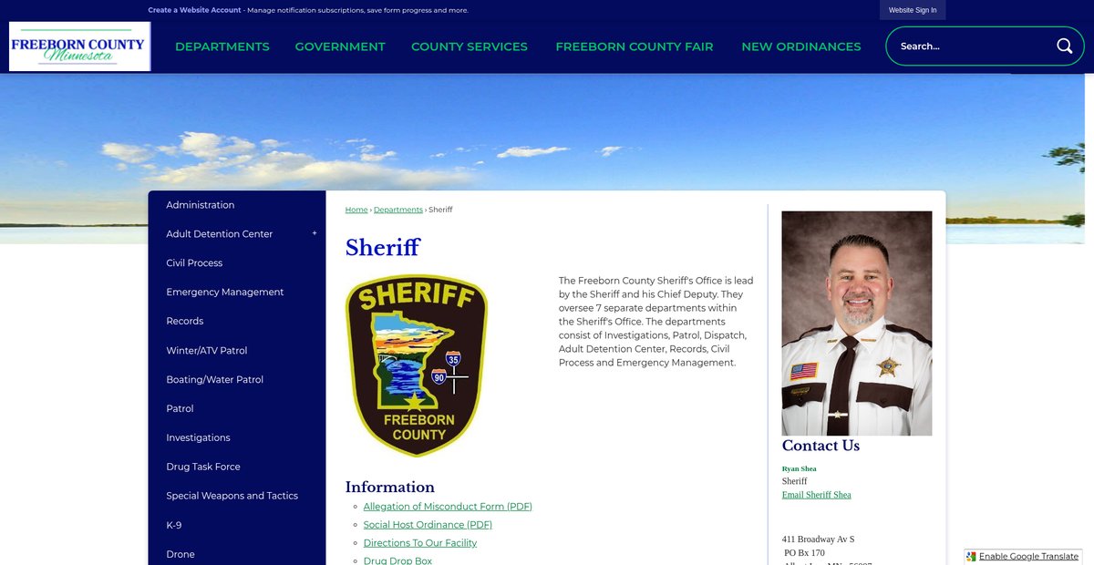 Preview of co.freeborn.mn.us