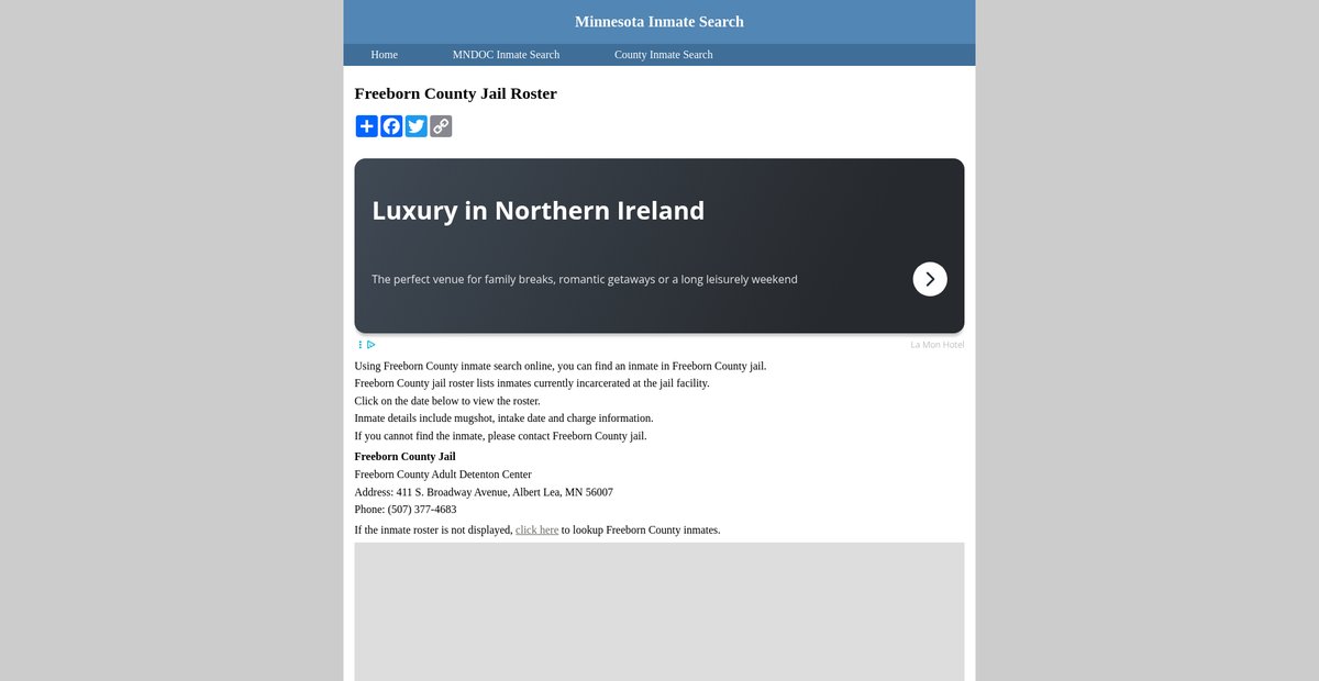 Preview of inmatesearchminnesota.org