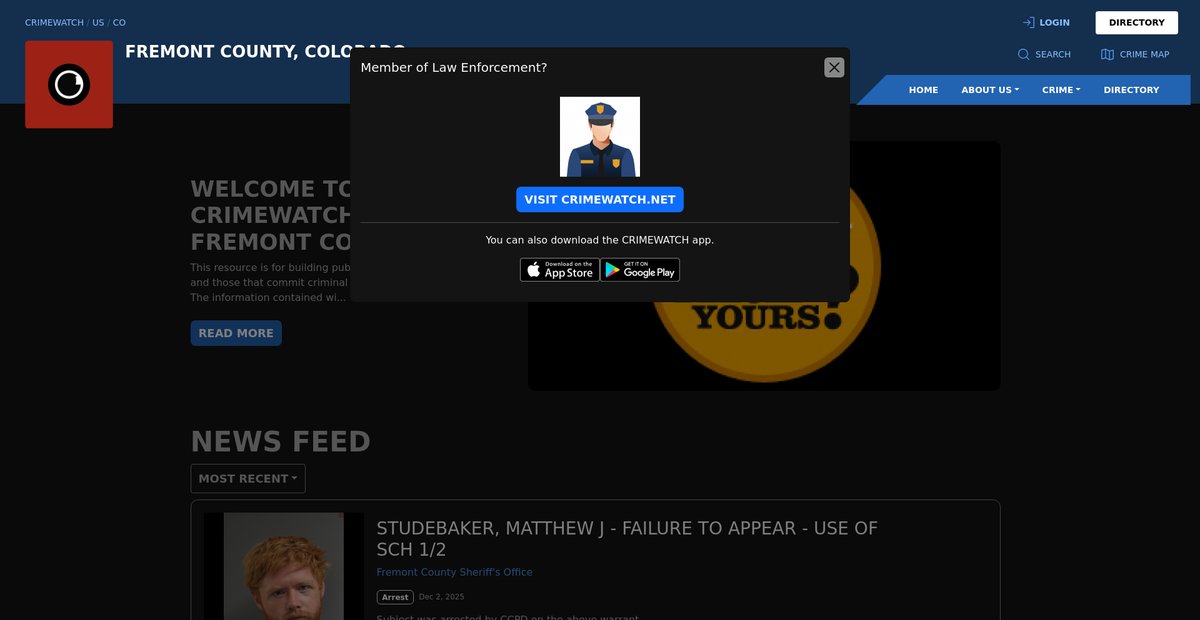 Preview of crimewatch.net