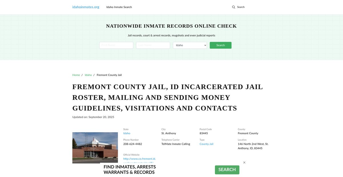 Preview of idahoinmates.org