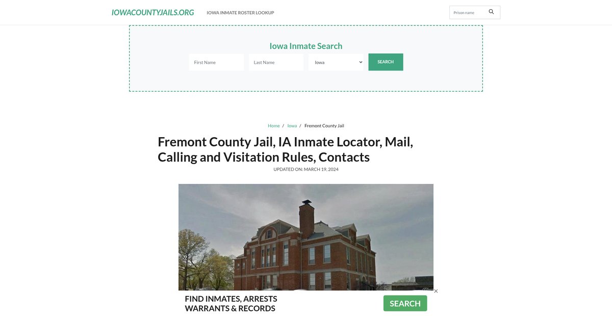 Preview of iowacountyjails.org