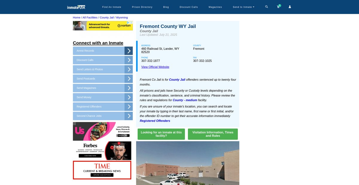 Preview of inmateaid.com