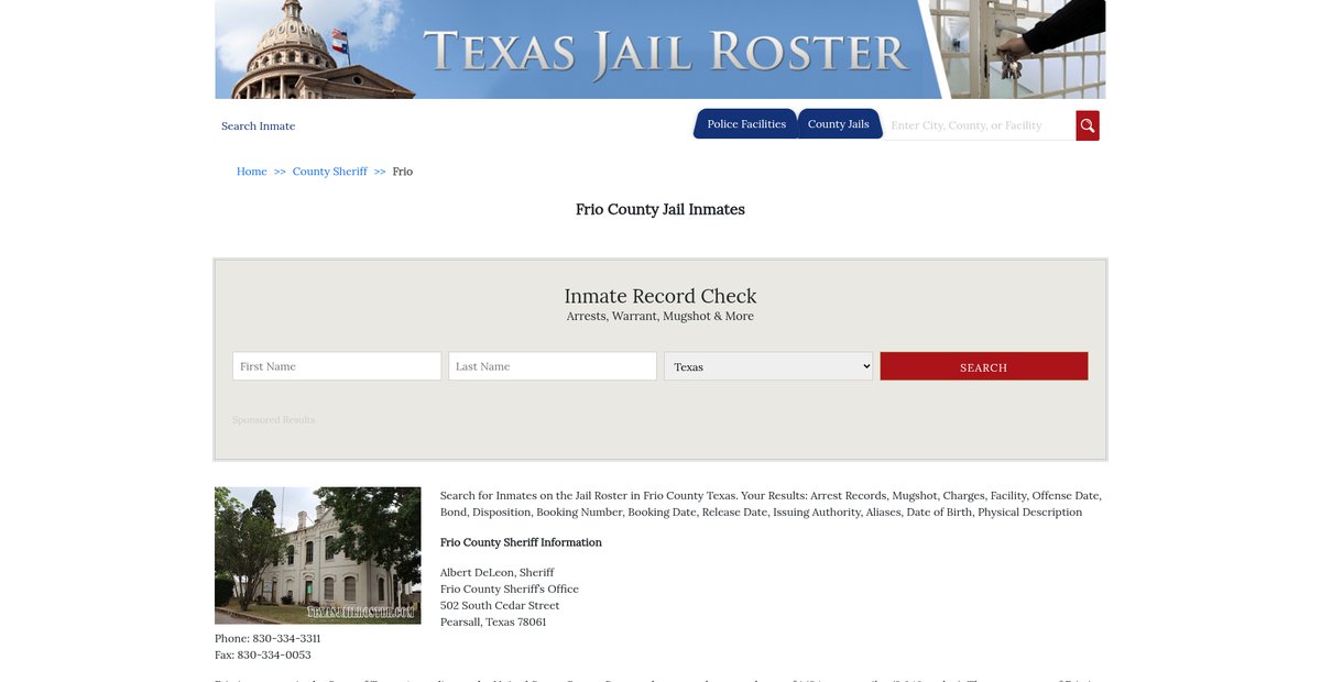 Preview of texasjailroster.com