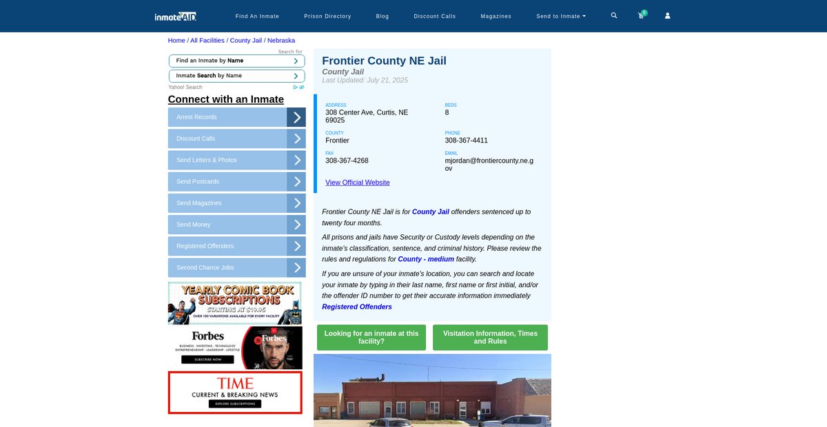 Preview of inmateaid.com