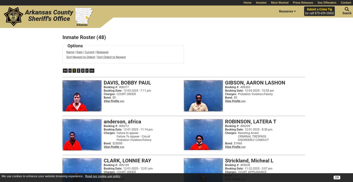 Preview of arcosheriff.org