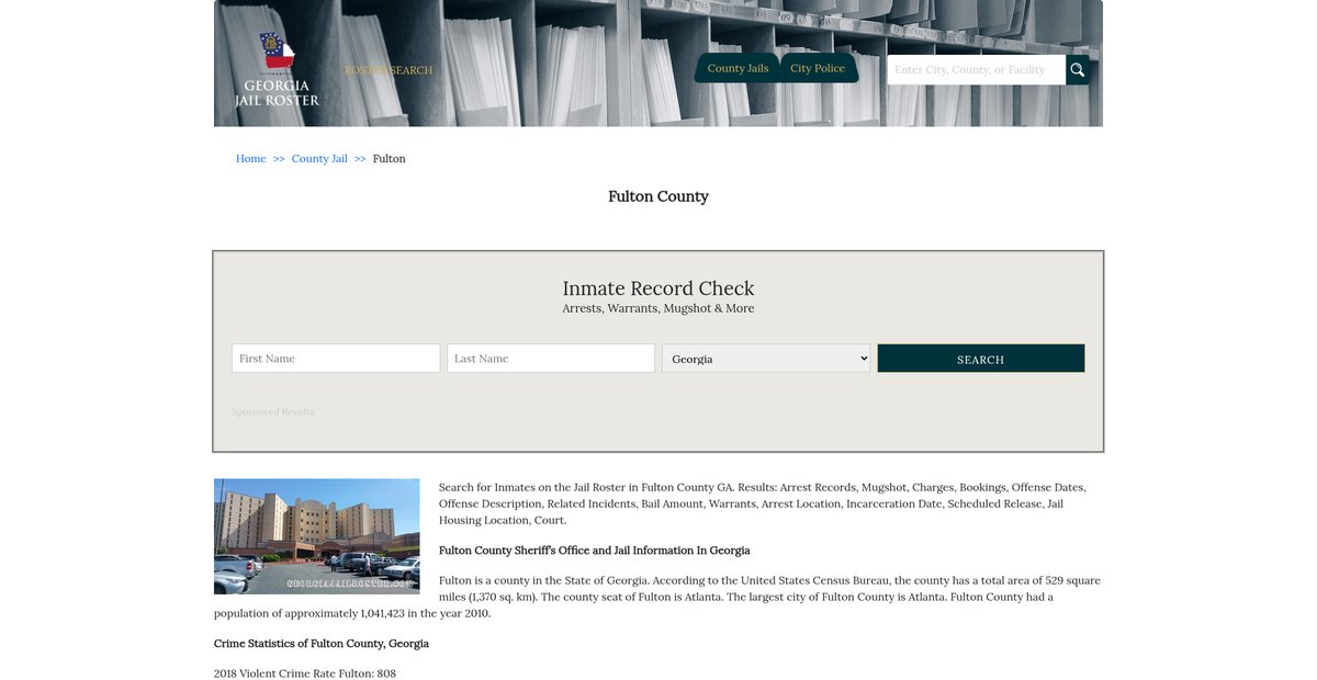 Preview of georgiajailroster.com