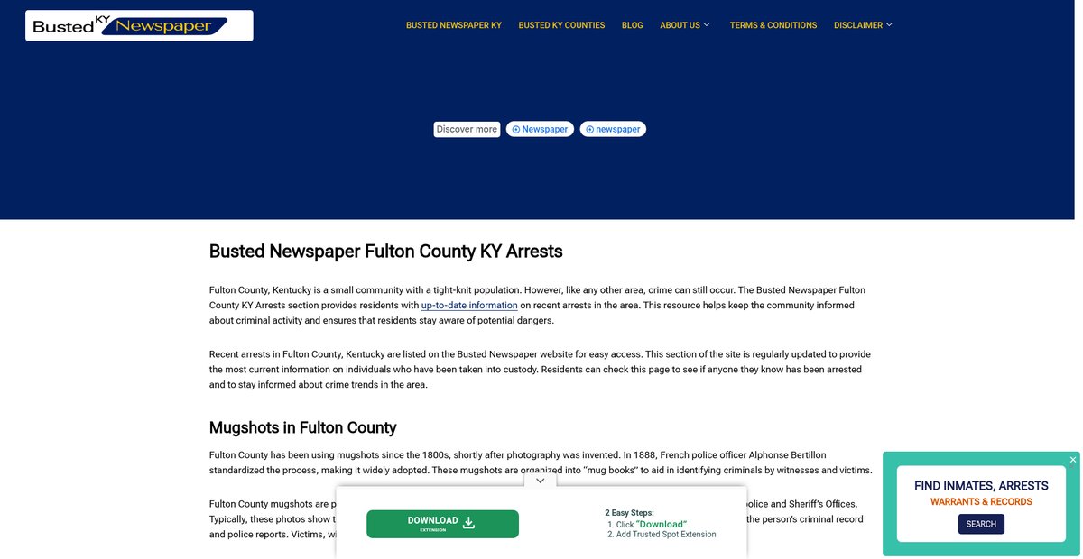 Preview of bustednewspaper-ky.com