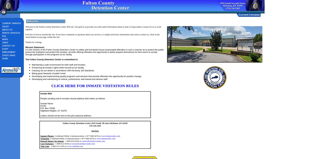 Preview of fultonkyjail.com