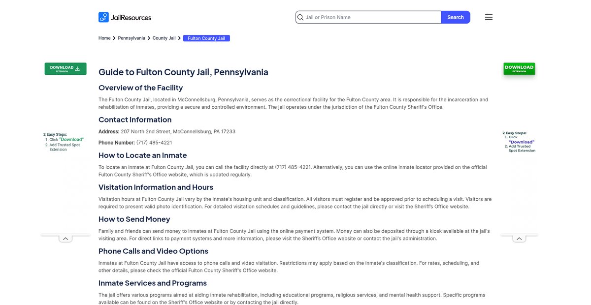 Preview of jailresources.com