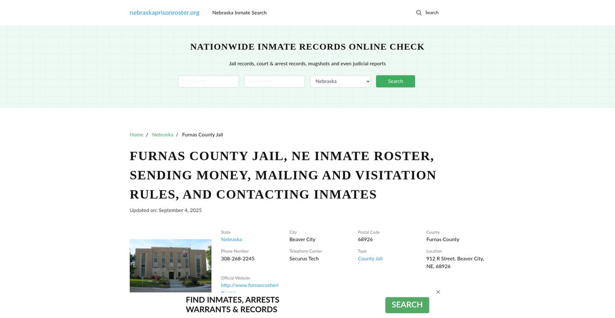 Preview of nebraskaprisonroster.org