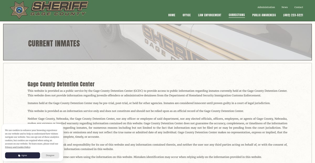 Preview of gagecountysheriff.us