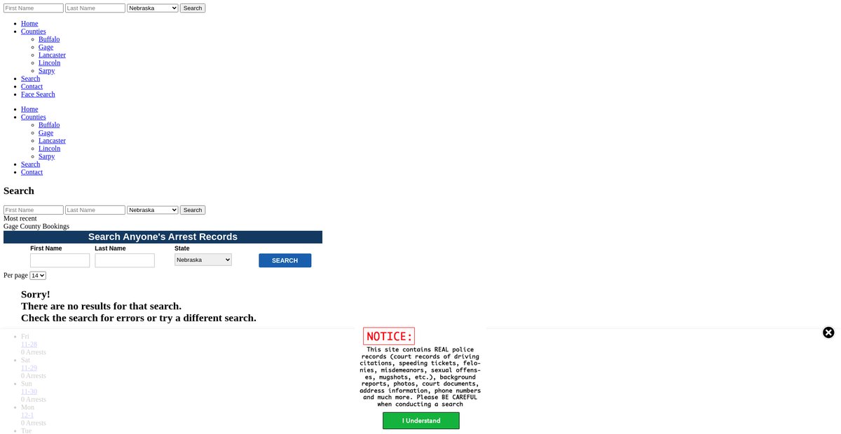 Preview of nebraska.arrests.org