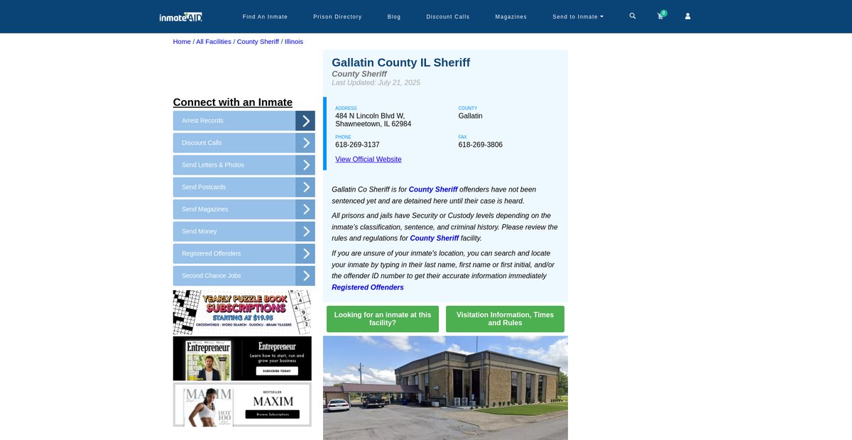 Preview of inmateaid.com