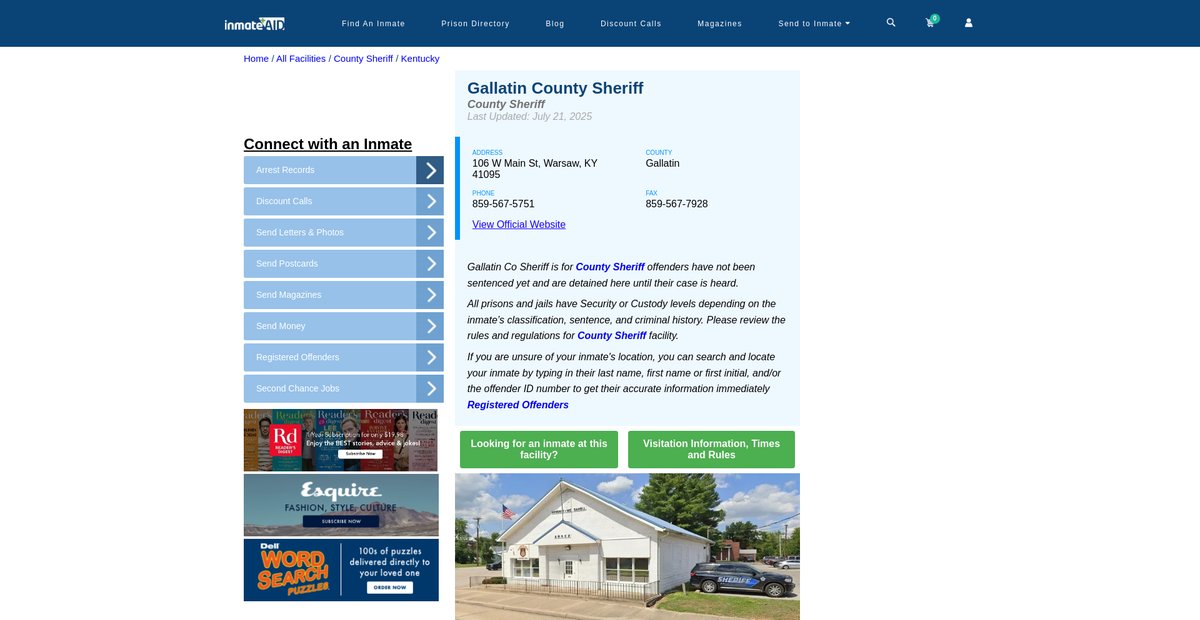 Preview of inmateaid.com