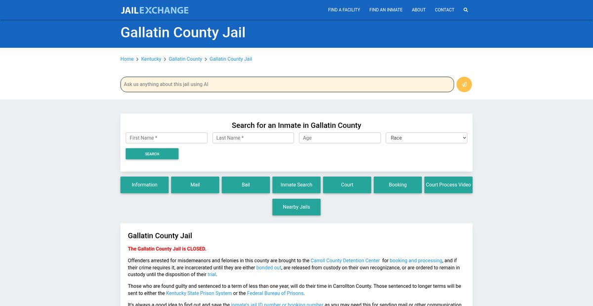 Preview of jailexchange.com