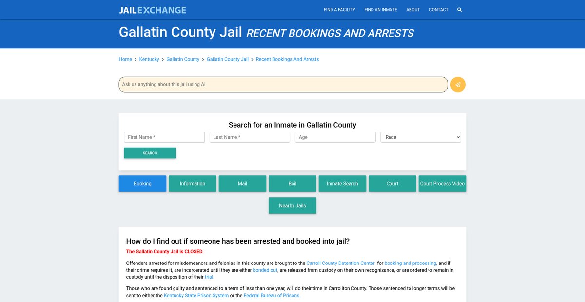 Preview of jailexchange.com