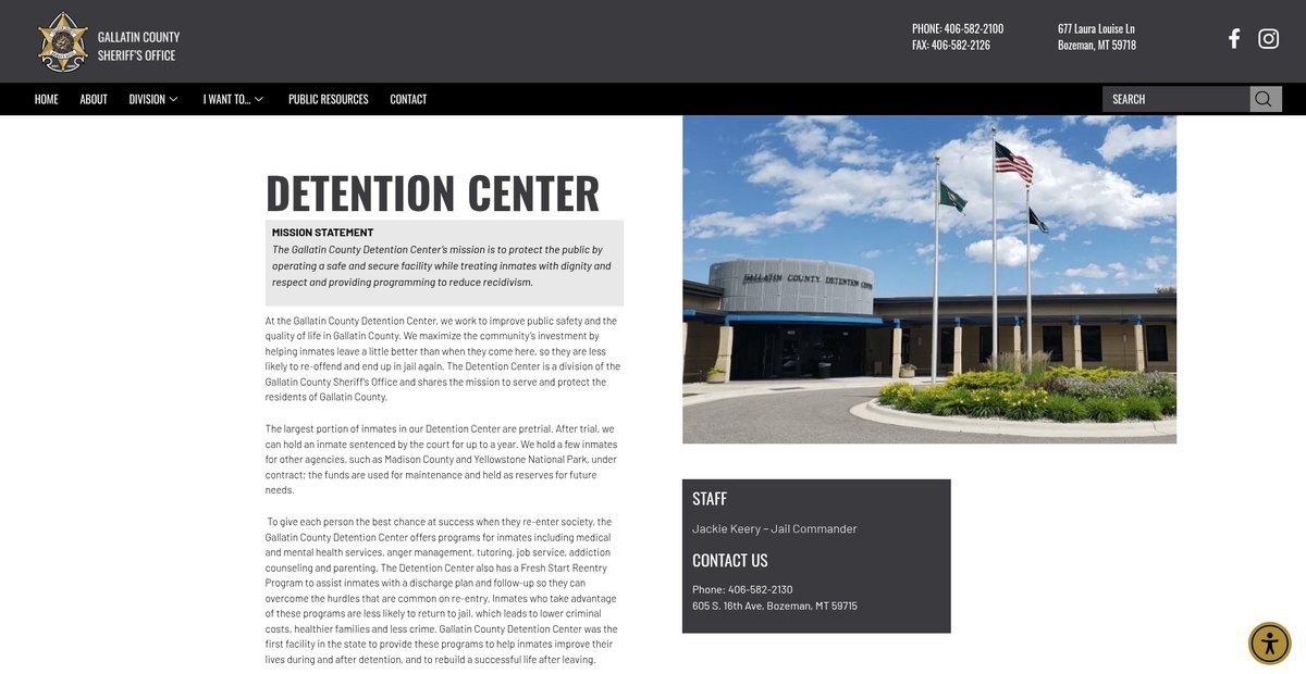 Preview of gallatincountysheriff.com