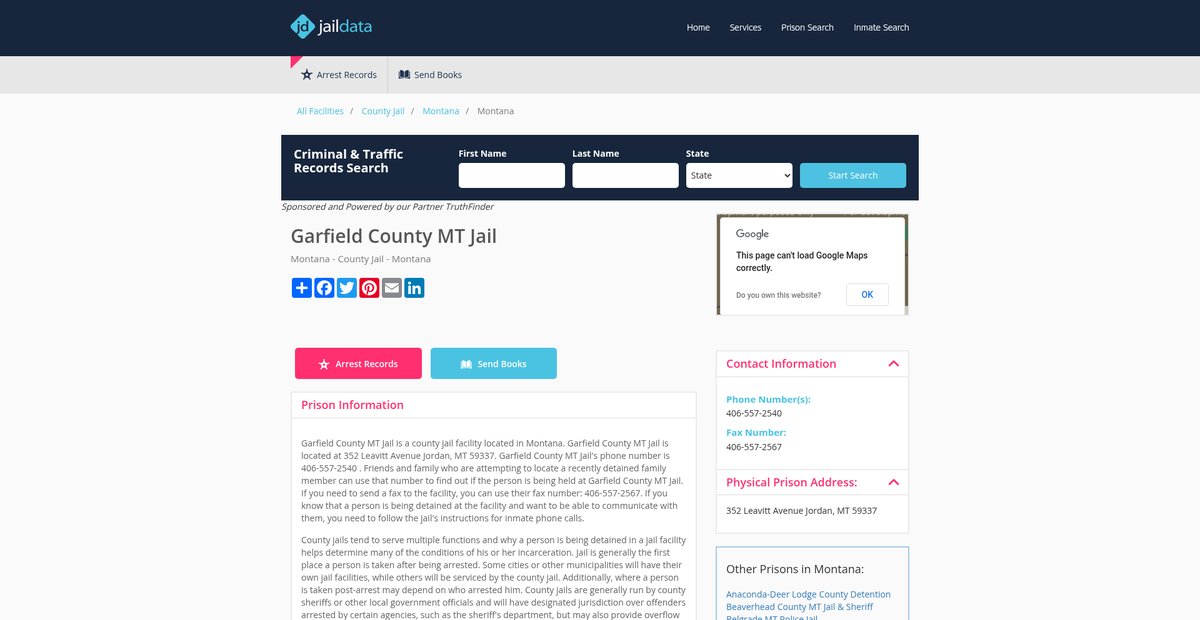Preview of jaildata.com