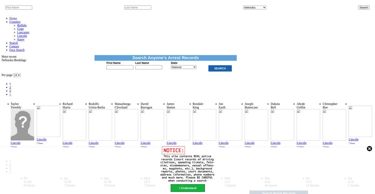 Preview of nebraska.arrests.org