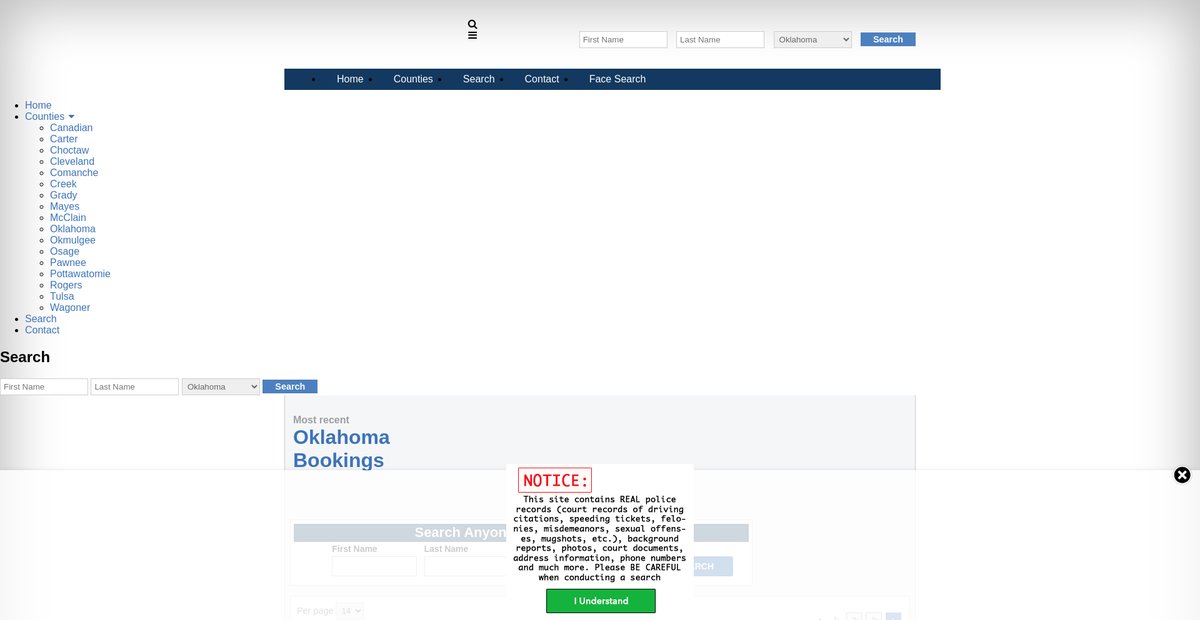 Preview of oklahoma.arrests.org