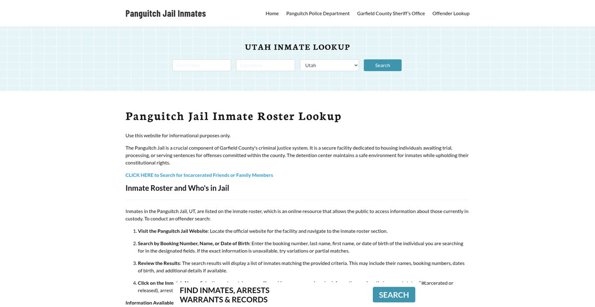 Preview of panguitchjail.org