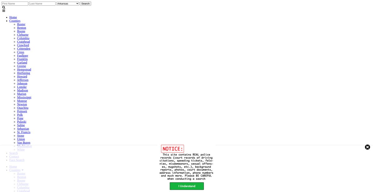 Preview of arkansas.arrests.org