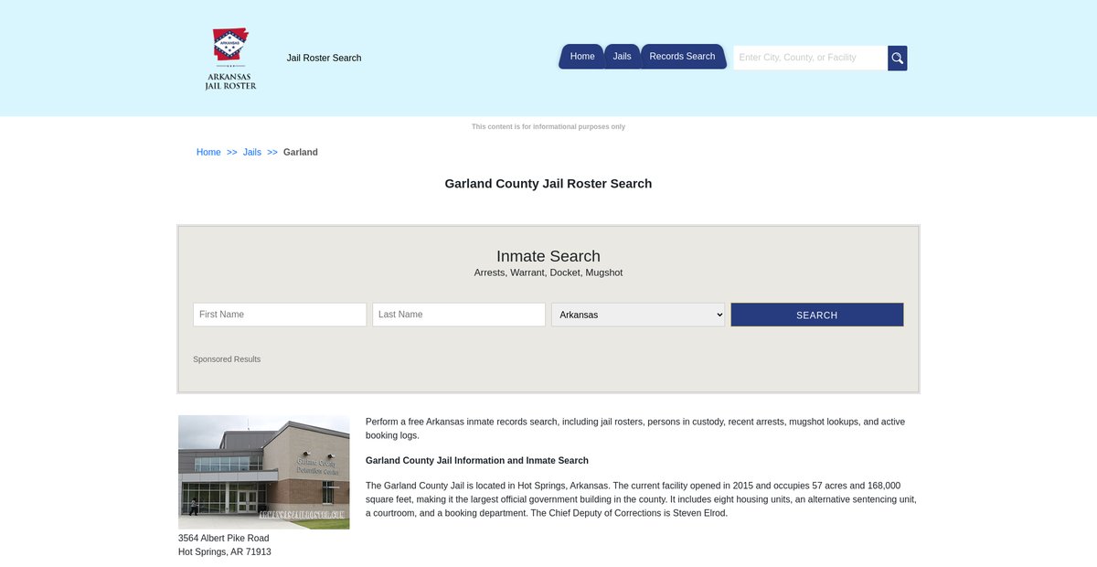 Preview of arkansasjailroster.com