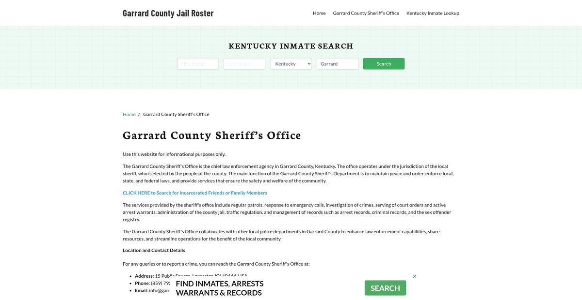 Preview of garrardcountyjail.org