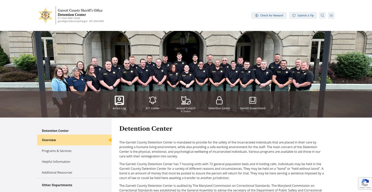 Preview of sheriff.garrettcountymd.gov