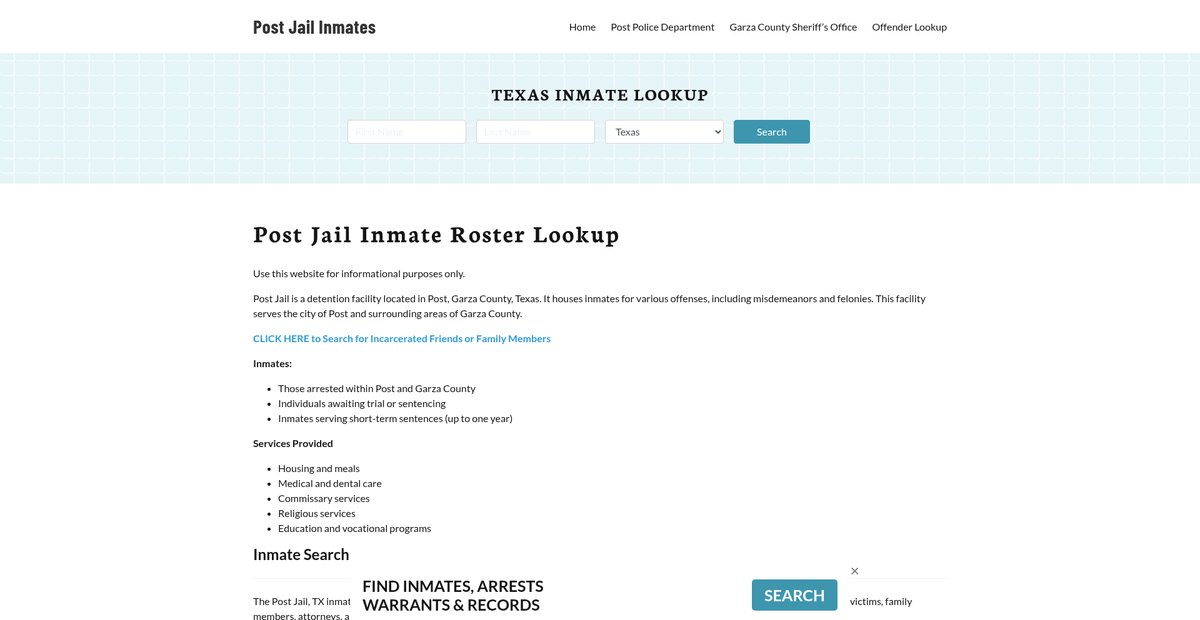 Preview of postjail.org