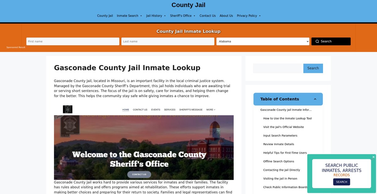 Preview of gasconade.countyjail.org