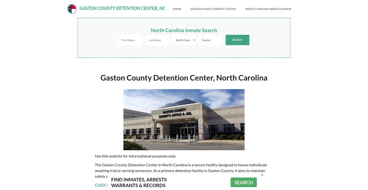Preview of gastoncountydetentionnc.org