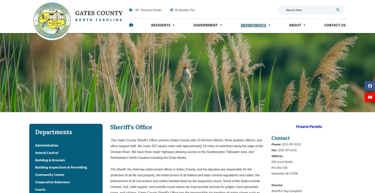 Preview of gatescountync.gov