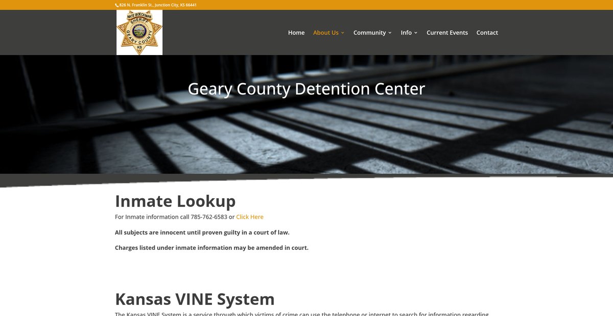 Preview of gearycountysheriff.org