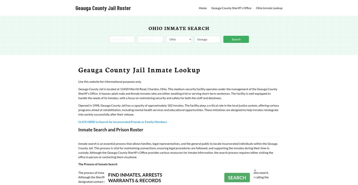Preview of geaugacountyjail.org