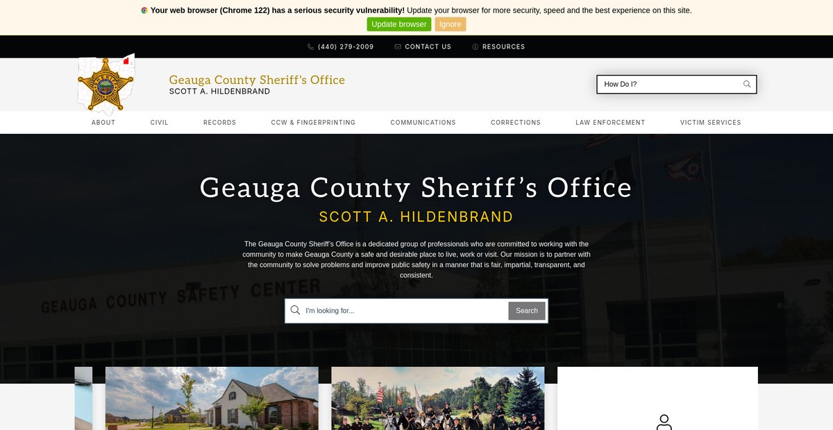 Preview of sheriff.co.geauga.oh.us