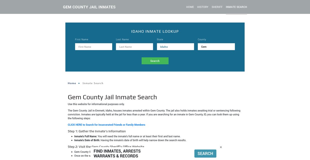 Preview of gemjailroster.org