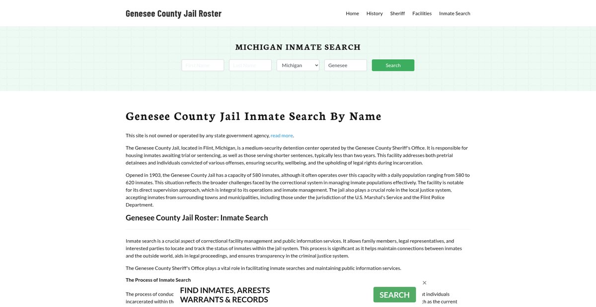 Preview of geneseecountyjail.org