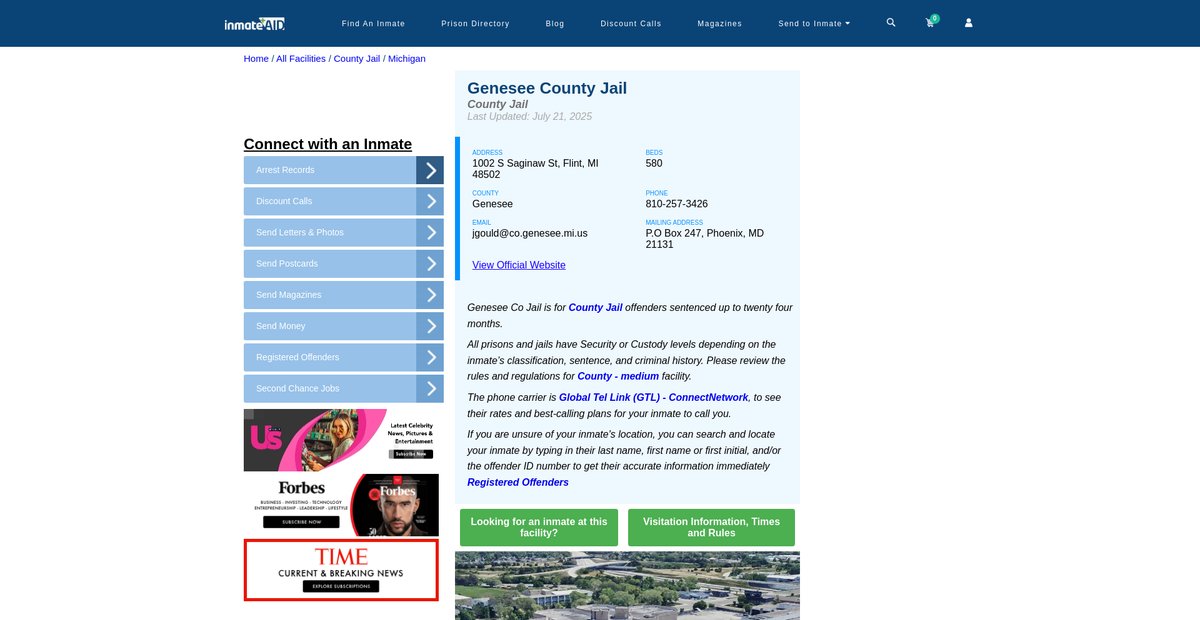 Preview of inmateaid.com