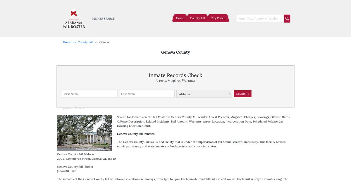 Preview of alabamajailroster.com