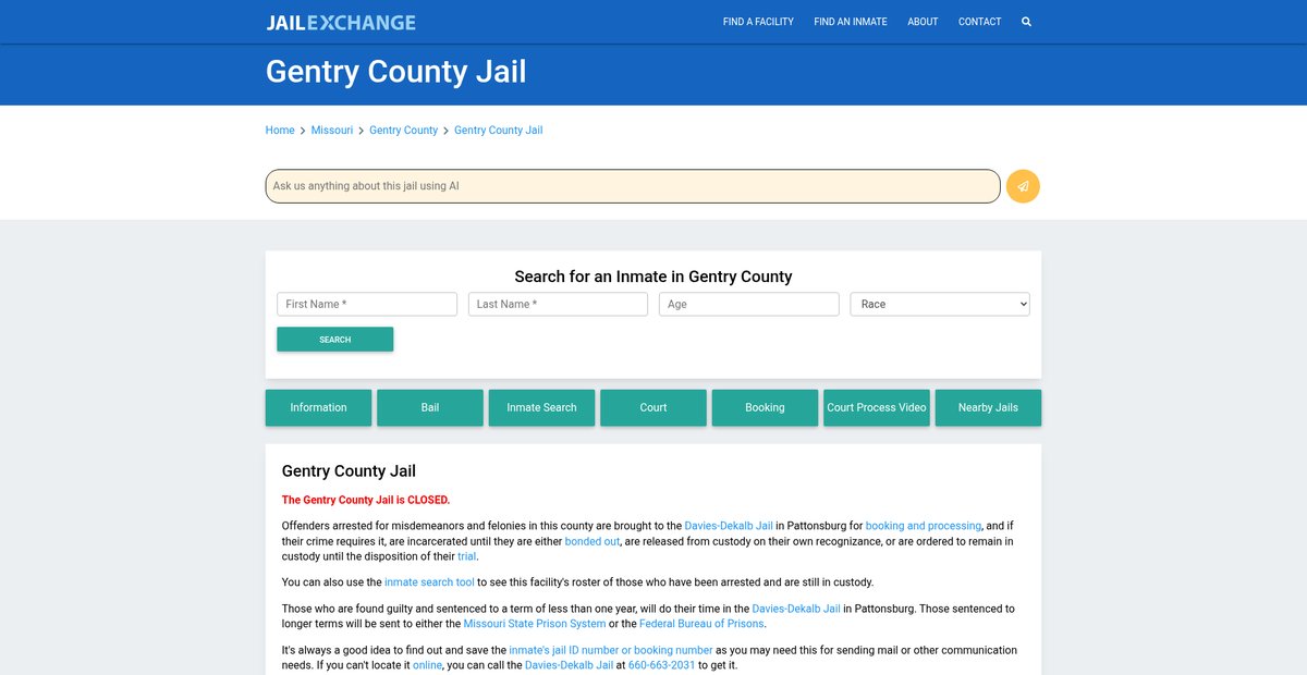 Preview of jailexchange.com