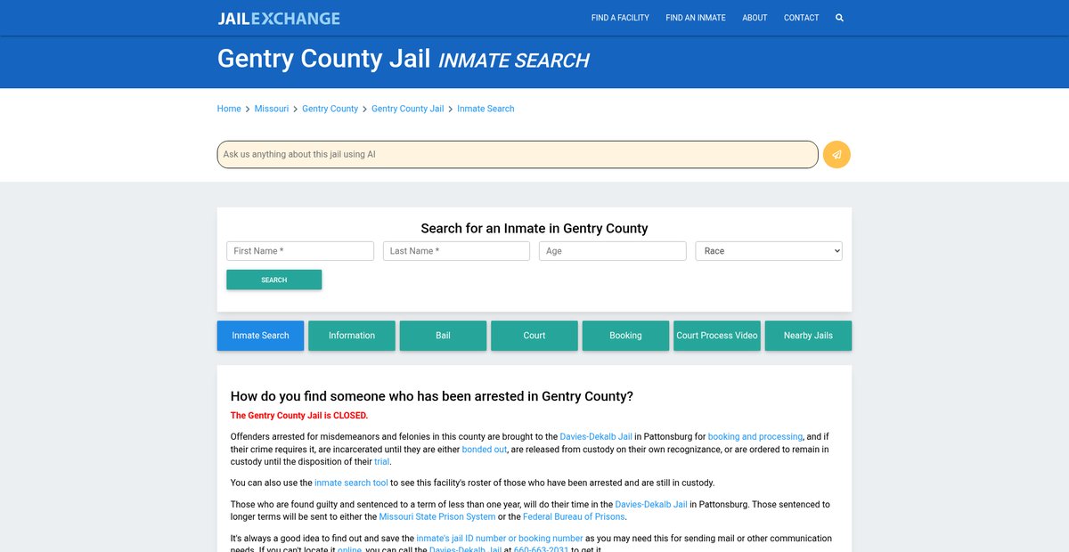 Preview of jailexchange.com