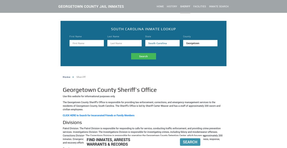 Preview of georgetownjailroster.org