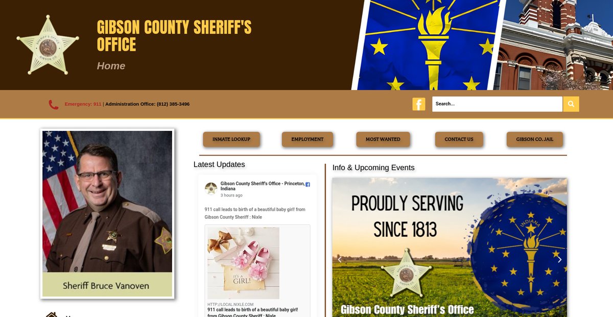 Preview of gibsoncountysheriff.com
