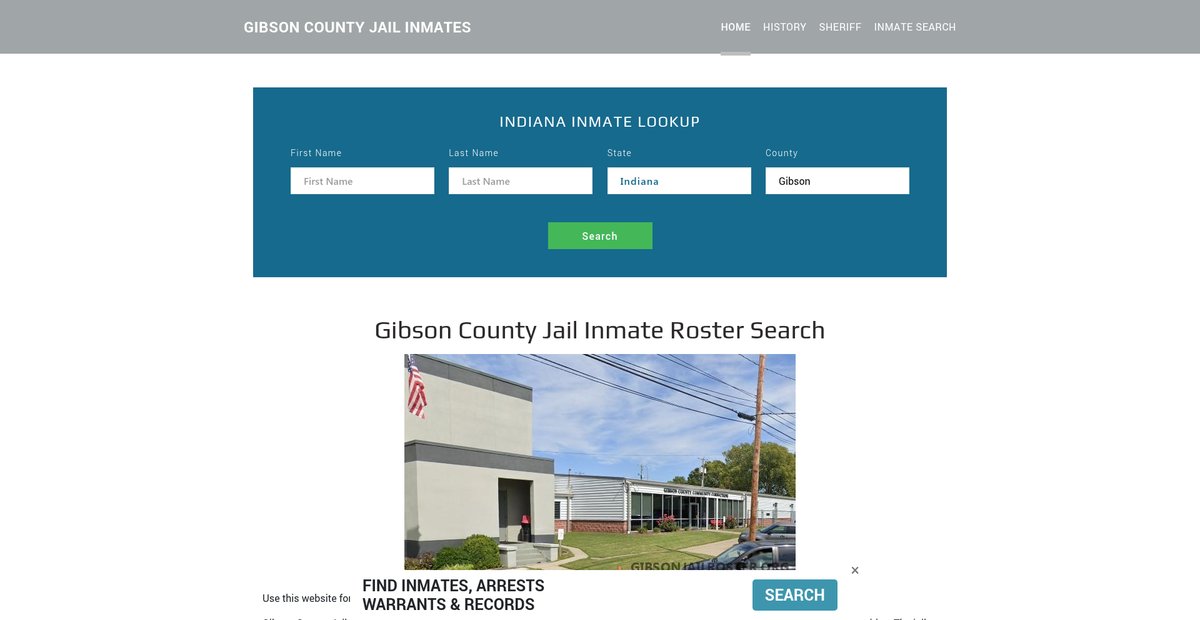 Preview of gibsonjailroster.org