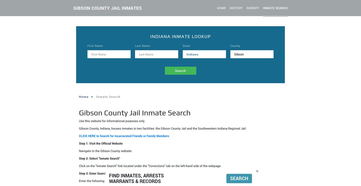 Preview of gibsonjailroster.org