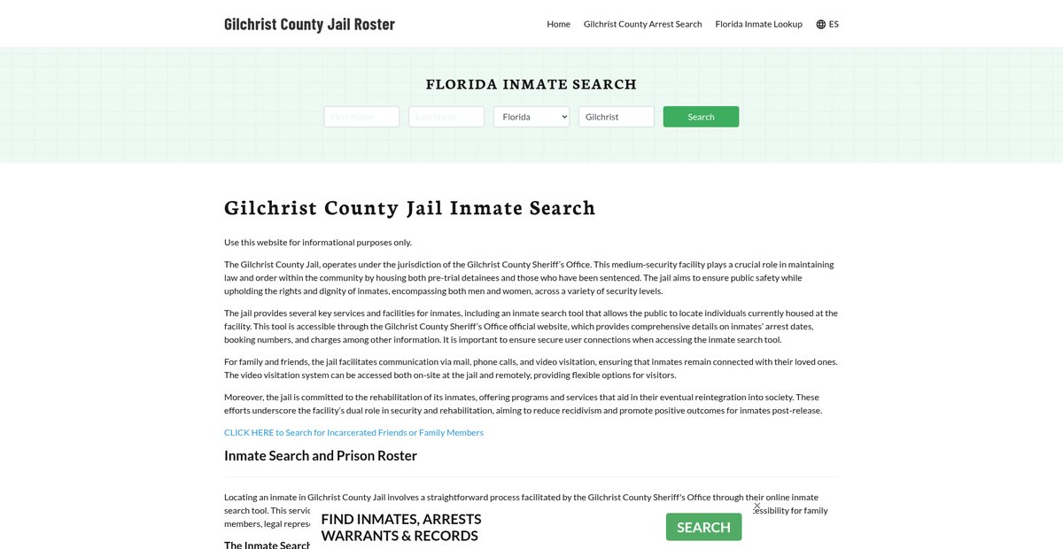 Preview of gilchristcountyjail.org