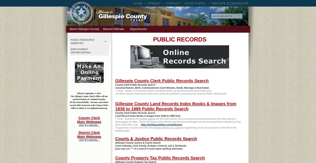 Preview of gillespiecounty.org
