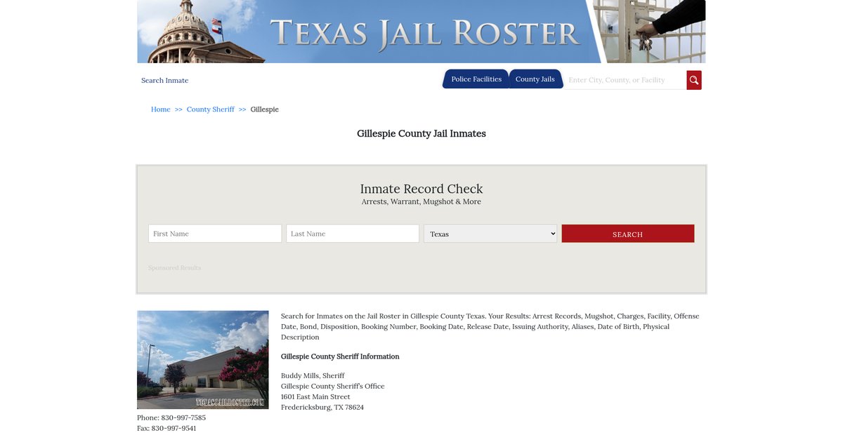 Preview of texasjailroster.com