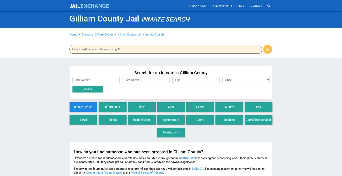 Preview of jailexchange.com